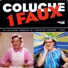 un faux avec coluche sur canal plus